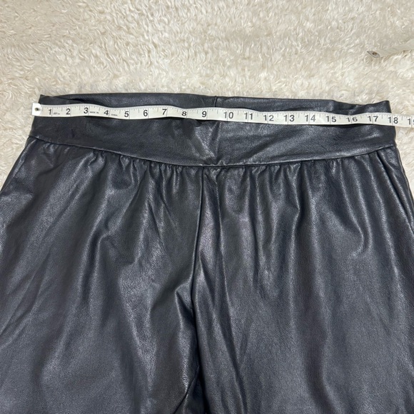 Commando Faux Leather Joggers Womens XL Black Elastic Waist Capsule Edgy 30” - Picture 7 of 11